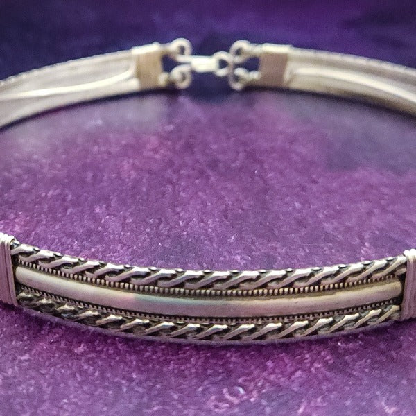 Bold, dramatic and luxurious, this collar is from our BABYLON COLLECTION. Babylonian jewelry was not only a way to add style but also represented wealth, status, and spiritual reverence. An exquisite craft, attention to detail, and artistic prowess left a permanent impression in the world of ancient jewelry. By My Secret Heart Studios