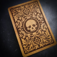 Magnetic Playing Card Storage Box, Skull