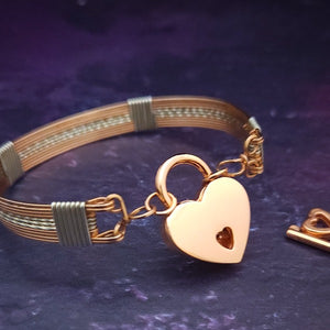 GODIVA Handcuff Bracelet {Single Cuff} Rose Gold with Sterling Twists