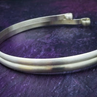 SLEEK Locking Submissive Collar, Sterling Silver