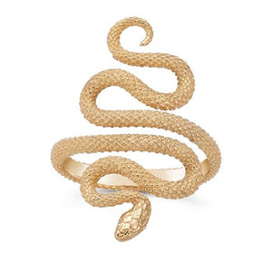 Slither Serpent Ring, Sterling oder Bronze