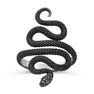 Slither Serpent Ring, Sterling oder Bronze