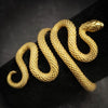 This enchanting, sinuous ring boasts a bypass design that artfully mimics a lifelike snake shape, with its head and tail curling into the ends of the ring. Easily adjustable, this ring can fit a wide range of sizes - from its original size 7 (US) to give the perfect fit.