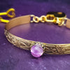 SOFT & SWEET Submissive Locking Bracelets or Anklets, 14K Gold-Filled and Pink Sapphire