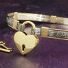 SOFT and SWEET Submissive Collar (Sterling Silver W/14K Yellow Gold Accents)