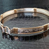 SOFT and SWEET Submissive Collar (Sterling Silver W/14K Yellow Gold Accents)