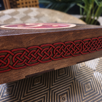 DEVOTION BOX -- Inlaid BDSM Symbol, Walnut, Cherry & Gold