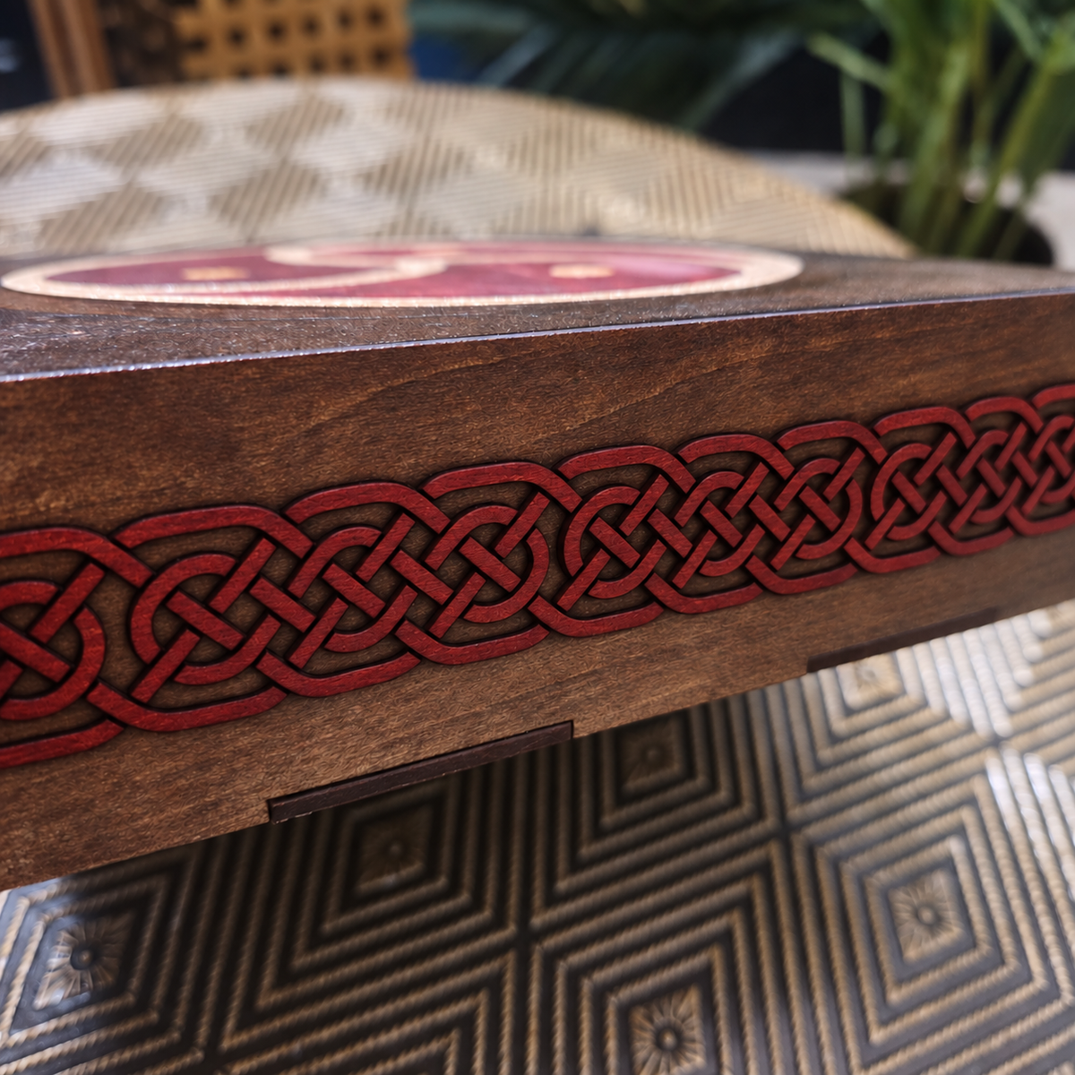 DEVOTION BOX -- Inlaid BDSM Symbol, Walnut, Cherry & Gold
