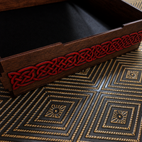 DEVOTION BOX -- Inlaid BDSM Symbol, Walnut, Cherry & Gold
