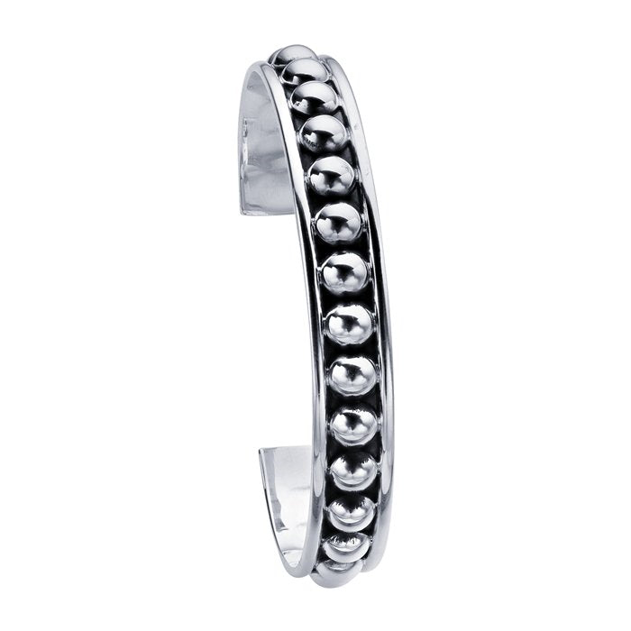 Studded Cuff - Narrow, Sterling Silver