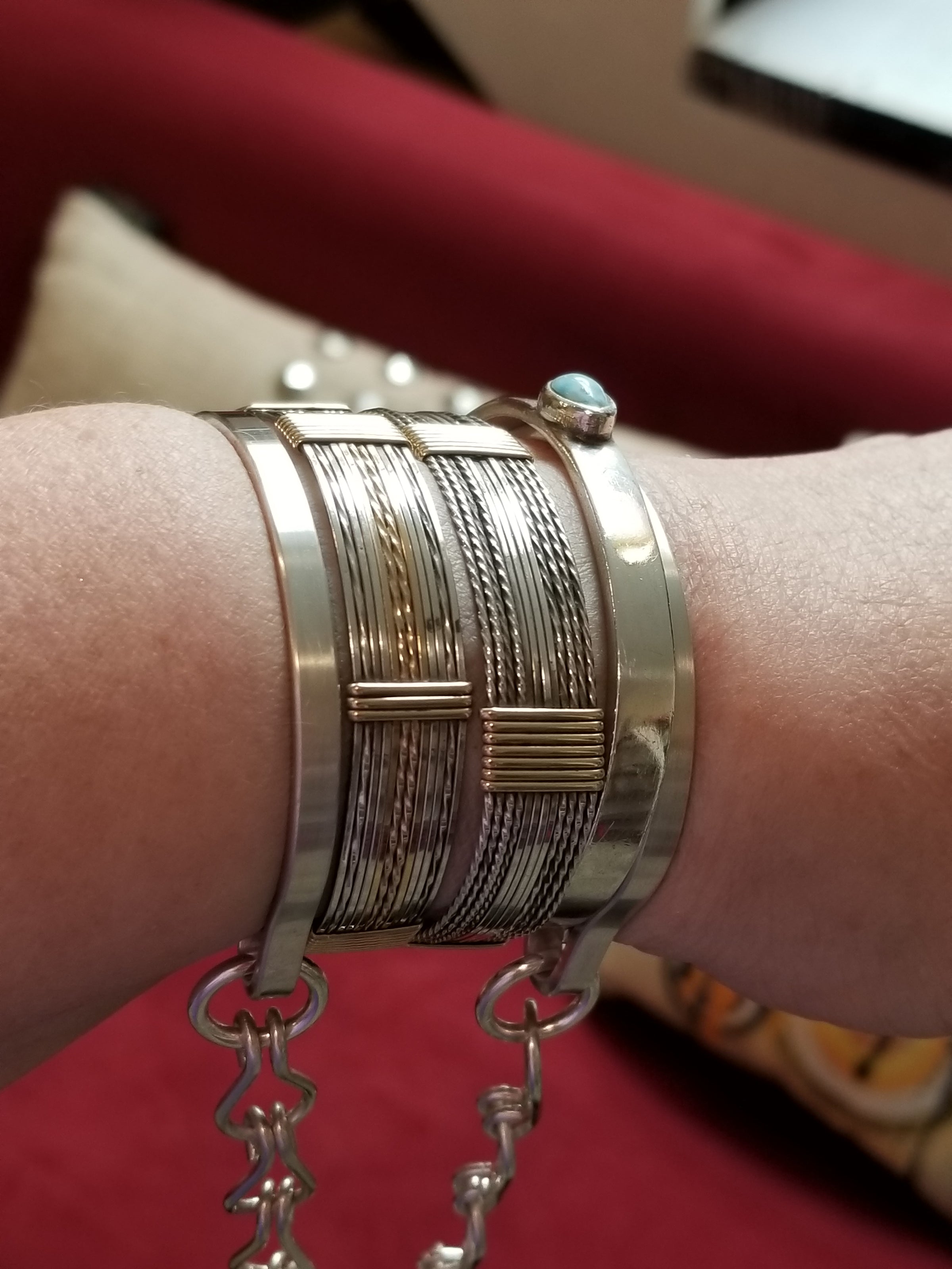 Gold plated Egyptian beauty cuff