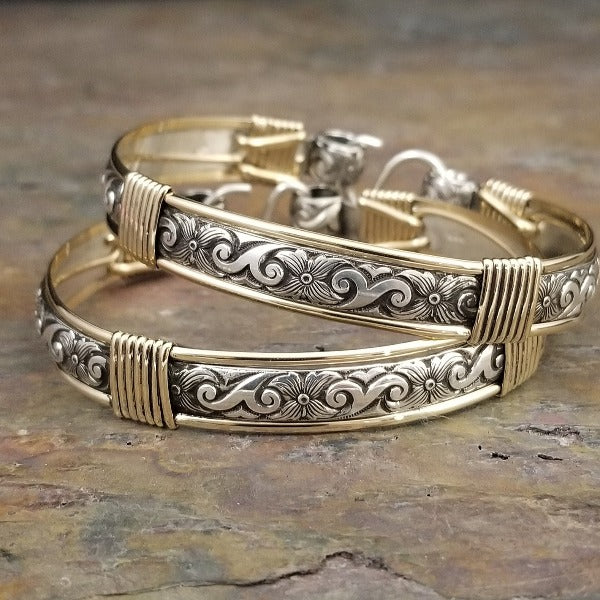 ZUZY Handcuff Bracelets, Sterling with Gold Accents