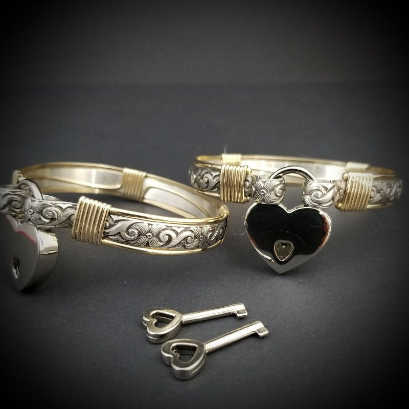 ZUZY Handcuff Bracelets, Sterling with Gold Accents