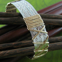 Neo-Classic Traditional Bracelet, Sterling & Gold