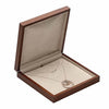 COLLAR Box, MONOGRAMMED, Matte Brown Hardwood