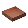 COLLAR Box, MONOGRAMMED, Matte Brown Hardwood