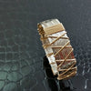 Neo-Classic Traditional Bracelet, Sterling & Gold