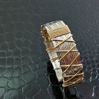 Neo-Classic Traditional Bracelet, Sterling & Gold