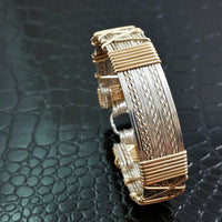 Neo-Classic Traditional Bracelet, Sterling & Gold