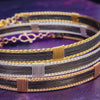 Be daring and adventurous with your style with the AMARI BDSM Submissive Collar. Crafted from a luxurious combination of blackened sterling silver and accented with twisted gold, this collar will take you from dusk till dawn with an eye-catching elegance that will turn heads wherever you go. 
