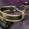 Discover a daring and captivating style with the AMARI V STYLE BDSM Submissive Collar. Crafted from a sumptuous blend of blackened sterling silver and complemented with hand twisted accents, this collar will be a striking statement of elegance from day to night. Experience urban chic with a hint of gothic glamour!