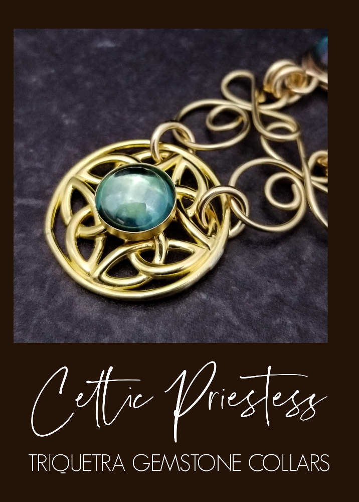 VIEW THE COLLECTION, Triquetra Gemstone Collars