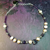 Gemstone Day Collar, Amethyst & Pink Freshwater Pearl (One Of A Kind) Ready To Ship #251