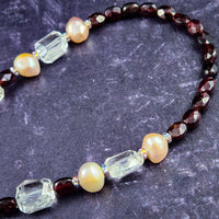 This ONE OF A KIND locking submissive ANGEL WING GEMSTON E COLLAR pays homage to your BDSM D/s lifestyle with beauty and grace. Locks in front. GEMSTONES: Faceted Amethyst Nuggets, Cushion Cut Labradorite , Faceted Tanzanite Rondels & Faceted Grey Moonstone