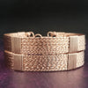 ASHANTI Submissive Bracelets {Pair} Wrist or Ankles, Rose Gold