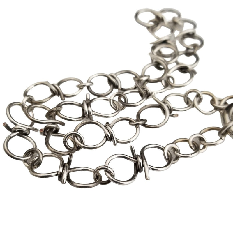 Our version of a Barbed Wire Collar, this beast is from our Brambles Collection, inspired by barbs, thorns and prickly things. This BDSM LOCKING SUBMISSIVE COLLAR is thick, hefty and truly badass. I create the barbs with comfort in mind, they're smooth and aren't long enough to do real damage, but still just a touch dangerous ;D