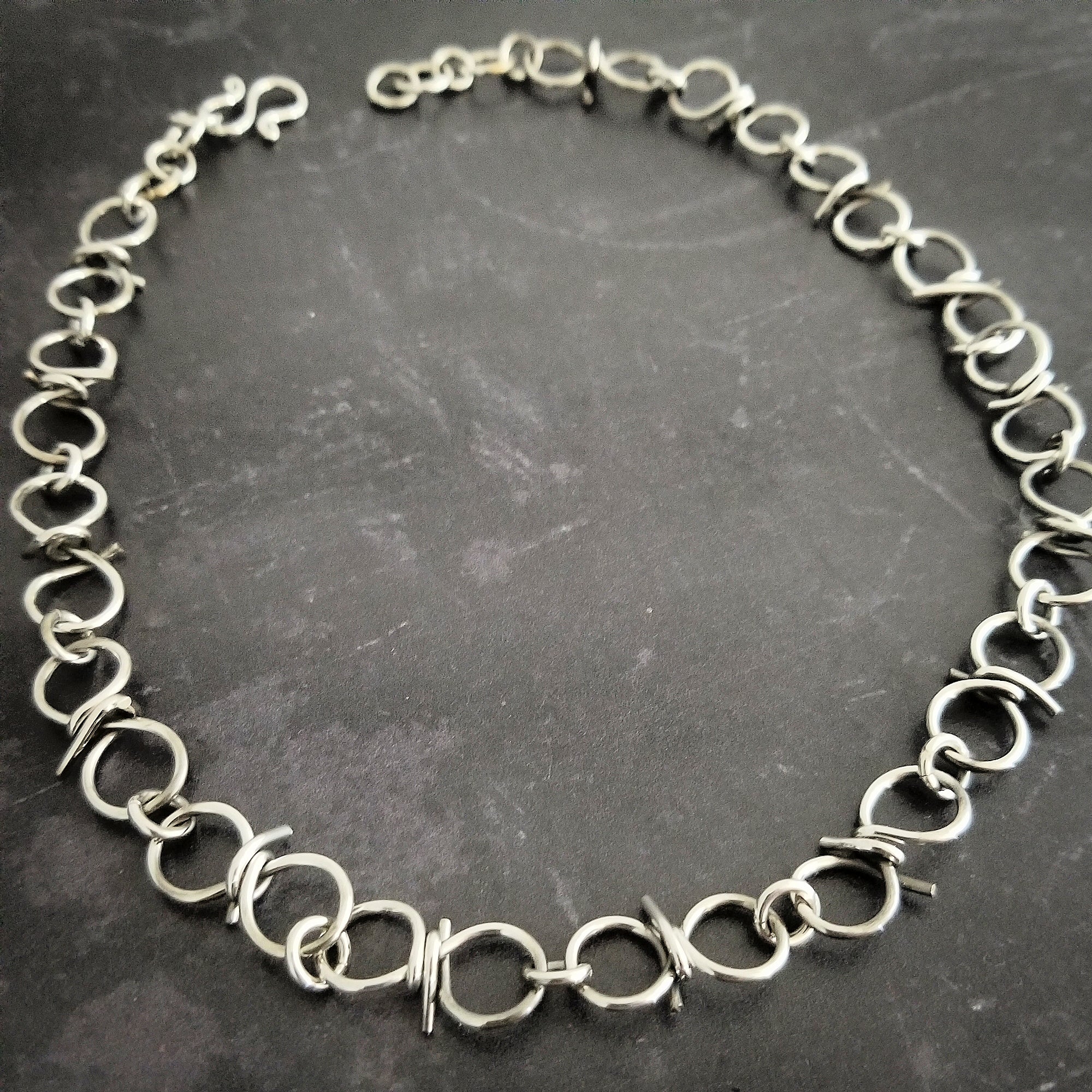 BRAMBLES Stachelkettenhalsband, Sterling