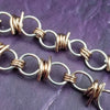 Dominant's Key Cuffs are created with a detachable chain that holds the key to Your slave or sub's locked collars or cuffs. Jewelry clasps clip into rings that attach to the cuff, which makes removing the chain simple. You can even attach it to Your slave's collar during play for safe keeping. My Secret Heart Studios