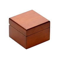 BRACELET or WATCH Jewelry Box, Hardwood, Warm Matte Brown