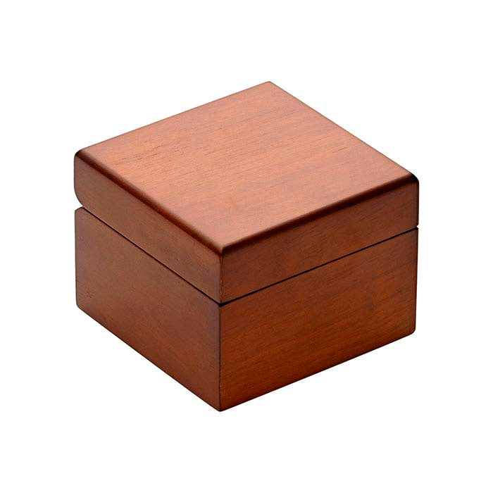 BRACELET or WATCH Jewelry Box, Hardwood, Warm Matte Brown