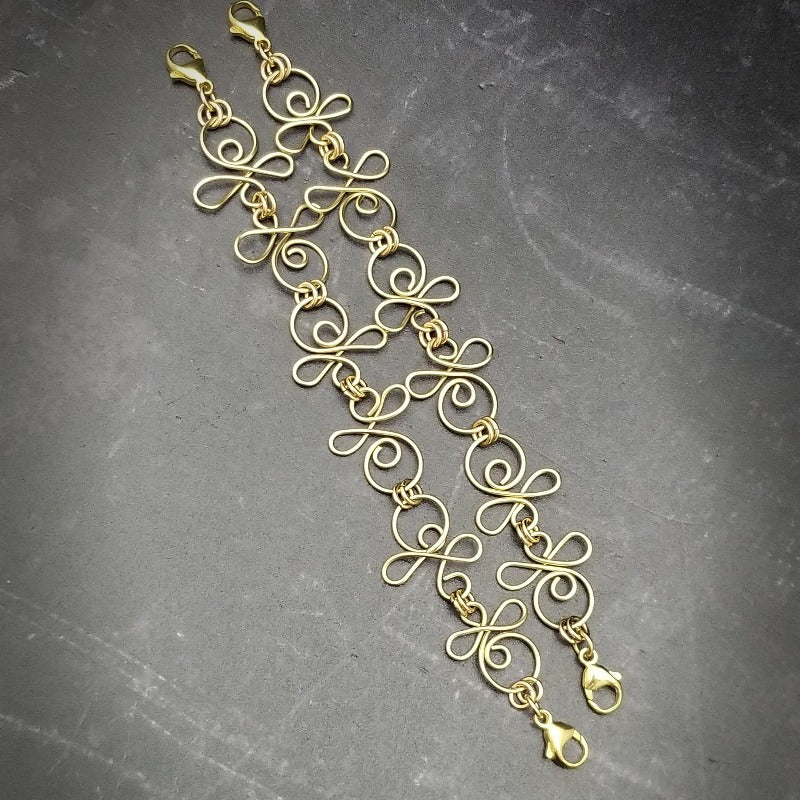 HARNESS CONNECTORS, Celtic Priestess {Pair, 14K Gold Filled}