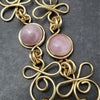 COLLAR, Submissive Locking Triquetra & Gems, CELTIC PRIESTESS, KUNZITE and 14K Gold Filled