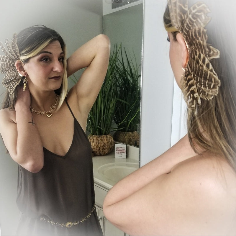 Made a bold statement of your Dominant / submissive lifestyle. The CELTIC PRIESTESS locking submissive collar features chain links inspired by Celtic knots, all created entirely by hand using only a few hand tools. The links are then tumbled with steel shot, creating strength and durability, as well as a silky smoothness. 