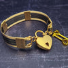 The AMARI BOLD Locking Submissive Bracelet or Anklet, crafted from blackened sterling silver and gold-filled wire, provides a sophisticated, exclusive accent for those who embrace the power of submission. A limited release for the boldest of BDSM boudoirs.