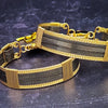 The AMARI BOLD Locking Submissive Bracelet or Anklet, crafted from blackened sterling silver and gold-filled wire, provides a sophisticated, exclusive accent for those who embrace the power of submission. A limited release for the boldest of BDSM boudoirs.