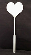 Intended for the serious sadist, it's certainly not for the faint of heart. This paddle should only be used by advanced players. Delivers a blistering sting with one spank. Used with a heavy/hard hand, this paddle will cause bruising and can draw blood. 