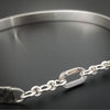 Our Darkenwald design is reminiscent of old castle walls, knights on galloping horses and laughter and ale in the great hall by firelight.  Substantial sterling silver collar accommodates a traditional clasp for discretion, but can also be worn with a padlock and key for a big statement of Ownership.