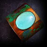 DESERT DANCE, Copper & Turquoise Cuff