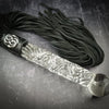 Oh, such a sexy beast! The EDEN BDSM flogger features a sterling silver medallion of two entwined snakes. The weighty solid glass handle gives you the feeling of power, and doubles as a glass dildo for vaginal or anal play.
