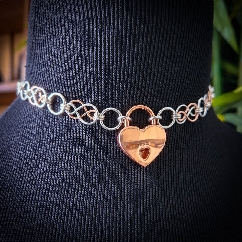 Beautifully entwined lives. Our Eternal Submissive Locking Collars are symbolic of your journey and BDSM lifestyle. By My Secret Heart Studios