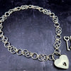 Beautifully entwined lives. Eternal Chains are symbolic of your journey. Featuring chain links inspired by Celtic knots, all created entirely by hand using only a few hand tools. The links are then tumbled with steel shot, creating strength and durability, as well as a silky smoothness. Made a bold statement of your Dominant / submissive or BDSM lifestyle.