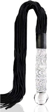 FLOGGER, Black SUEDE and Glass {Personalized}