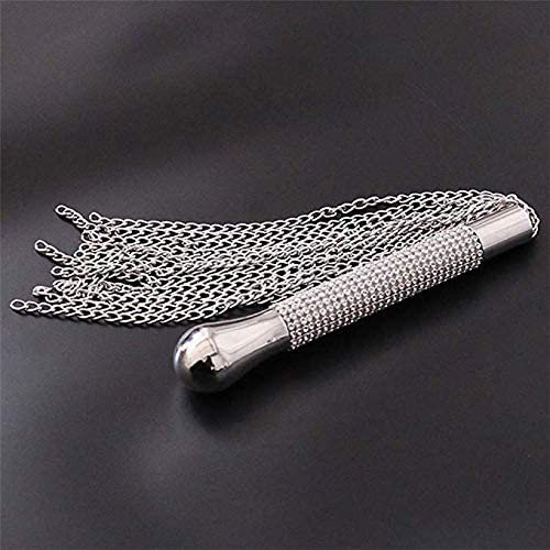 Decisions ... Decisions .... Should you tease, or punish? Imagine Your sub's delight {or trepidation, lol} when they see gorgeous chain flogger! The crystal encrusted silver handle is so pretty, but damn those chains bite! 