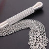 Decisions ... Decisions .... Should you tease, or punish? Imagine Your sub's delight {or trepidation, lol} when they see gorgeous chain flogger! The crystal encrusted silver handle is so pretty, but damn those chains bite! 