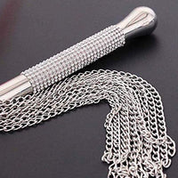 Decisions ... Decisions .... Should you tease, or punish? Imagine Your sub's delight {or trepidation, lol} when they see gorgeous chain flogger! The crystal encrusted silver handle is so pretty, but damn those chains bite! 