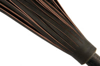 Fit for a Master, this stylish and luxurious flogger will look amazing in your dungeon. Perfect for impact play, imagine the feel and sounds as the leather impacts on your sub's body.